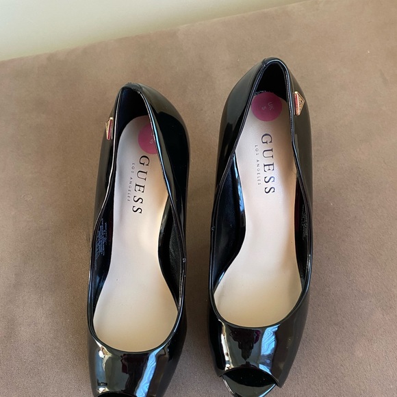 Guess peep toe black stiletto size 5 - Picture 2 of 10